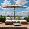 Ariiles 10ft Outdoor Patio Umbrella, Table Umbrellas with Fiberglass Ribs,