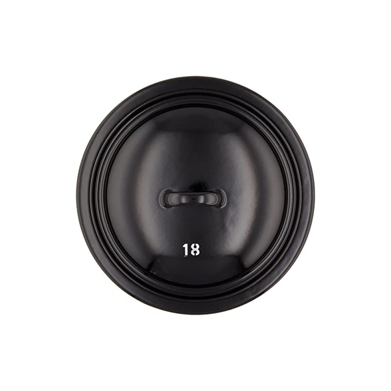 Riess 0255-017 Classic-Giants and Dwarfs Lid, Diameter-18 cm Black
