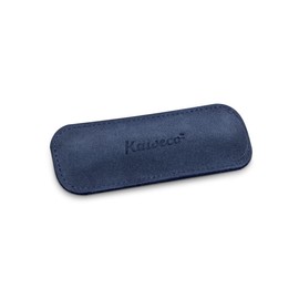 Kaweco Eco 2 Velour Leather Case Navy I Pen Case Suitable for the Sport Series I Genuine Leather Writing Case with Beautiful Embossing I Chic & Classic Pen Bag I Pen Case 12 x 4.6 cm