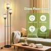 Crystal Standing Floor Lamp with Shelves for Living Room 67"