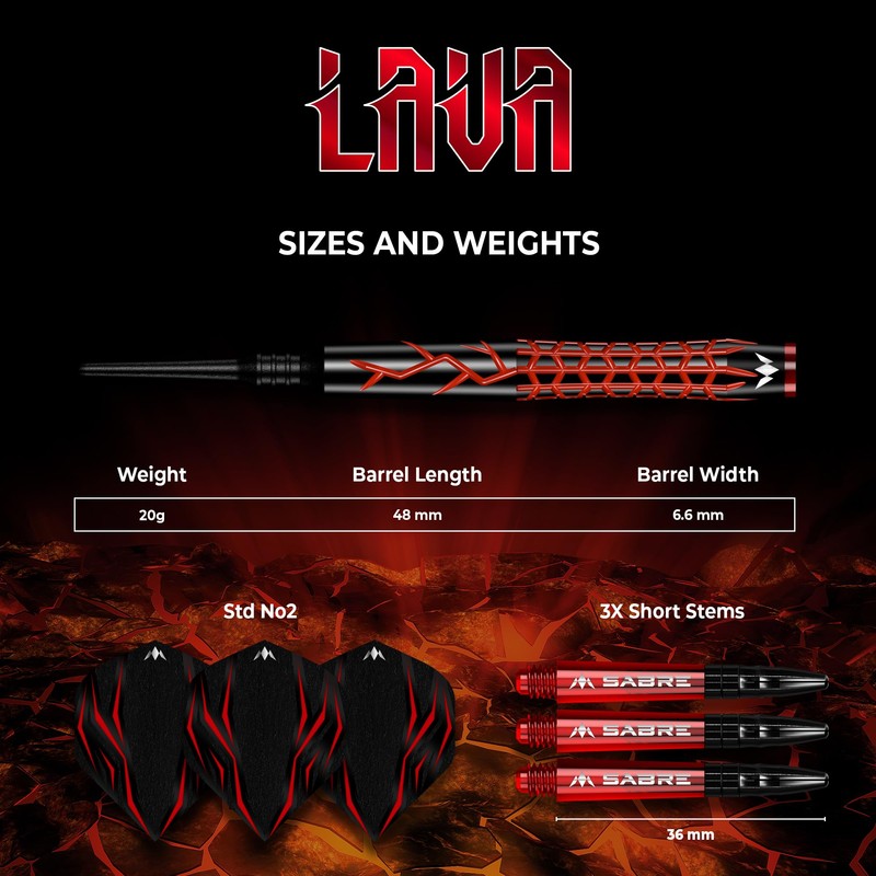 Mission Lava 95% Soft Darts