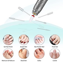 DANNARY Electric Nail Drill Machine Professional,Cordless Electric Nail File for Acrylic Gel Nails,Efile Manicure and Pedicure Kit for Grinding Polish