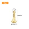 sourcing map Wood Screws M4 x 16mm Slotted Round Head