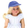 Sophia's Cotton Canvas Baseball Cap with White Stitching and Faux