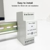 Tuya Smart Din Rail Power Monitor with Relay, Real-time Voltage,