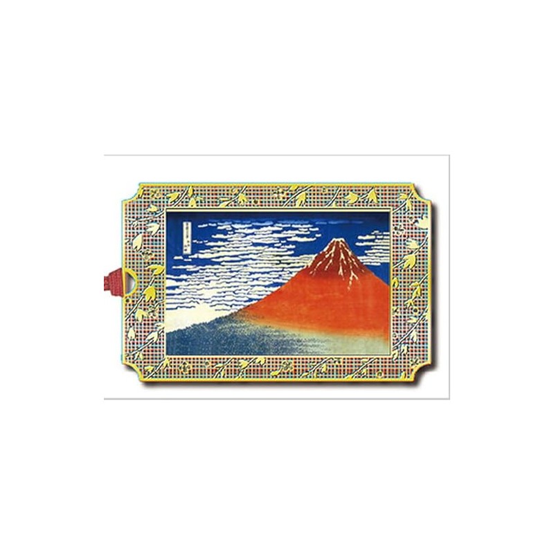 Toyo Seimitsu Kogyo Bookmark, Hokusai, Kaikai Sunny Day, Red Fuji,