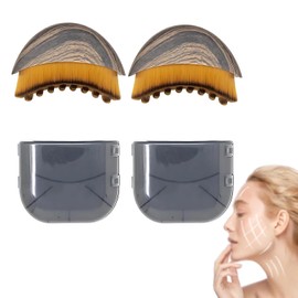 Juego de 4 cepillos linfáticos faciales, cepillo linfático para masaje facial, cepillo facial para drenaje linfático, incluye 2 cepillos y 2 cajas de almacenamiento