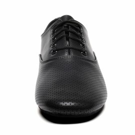 Mans Breathable Ballroom Damce Shoes Latin Tango Morden Character Shoes (7.5 / Black)