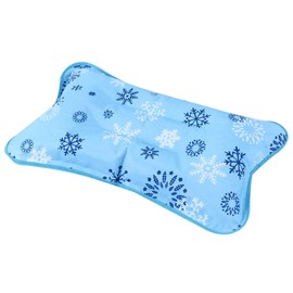 Children Adults Waterproof Ice Cushion Cooling Pad Water Cushion for Home Travel (48 x 30 cm Grey)