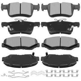 INEEDUP Ceramic Disc Brake Pads Front & Rear For Honda Civic 2016-2021 D914 & D1878(8PCS)
