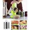 zalati Rotary Cheese Grater Vegetable Mandolin Manual Slicer Shredder with