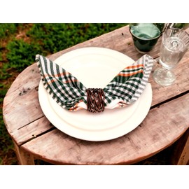 Napkin Rings Set of 12, Mesh Napkin Holders, Antique Napkin Rings Bulk for Party Decoration, Dinning Table, Everyday, Family Gatherings - A Great Tabletop Décor - Bronze