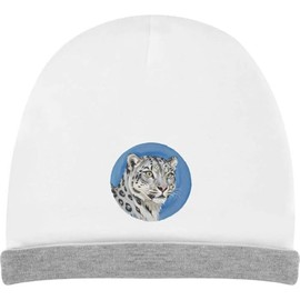 Azeeda 'Snow Leopard' Kids Slouch Hat (KH00034943) White