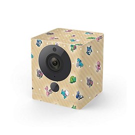 MightySkins Carbon Fiber Skin for Wyze Cam V2 - Cute Kittens | Protective, Durable Textured Carbon Fiber Finish | Easy to Apply, Remove, and Change Styles | Made in The USA