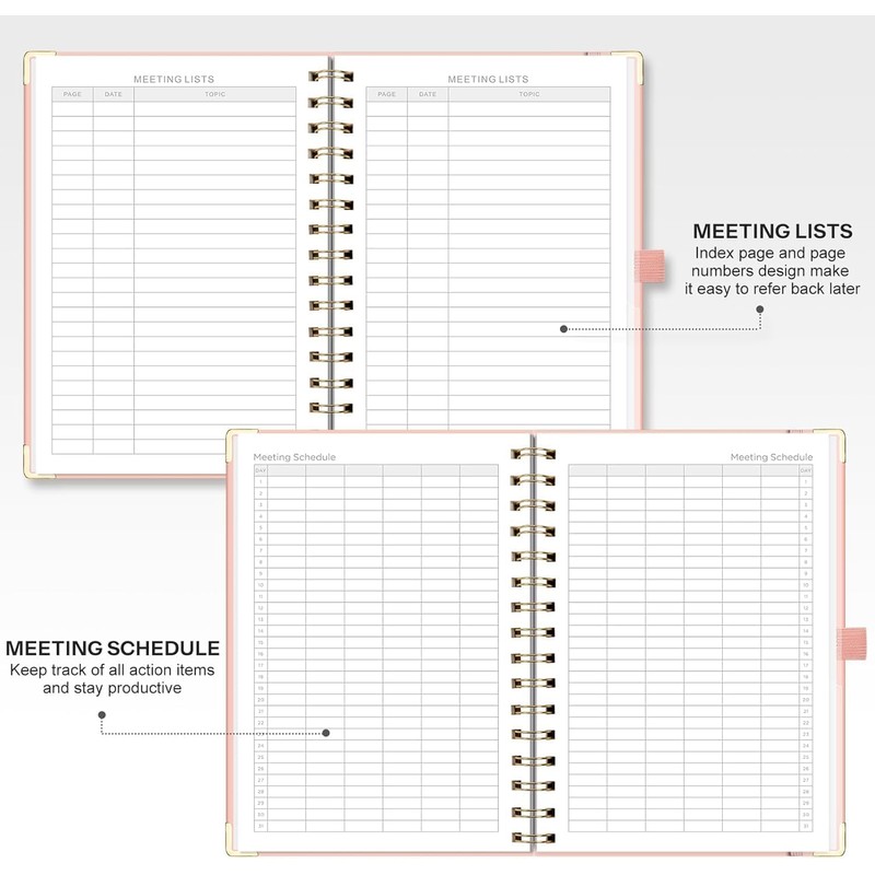 EMSHOI Meeting Notebook for Work - B5 Half Meeting Half