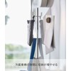 Yamazaki 5250 Magnetic Refrigerator Side Vertical 3 Hooks, White, Approx.