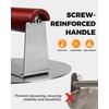 HULISEN 6.2" Stainless Steel Smashed Burger Press with Extra Wide