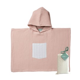 molis&co. Bath Poncho for Children Aged 3-4 Years Stripes. Hooded Beach Towel. Lightweight and Compact Bathrobe for Children (Oeko-Tex 100).