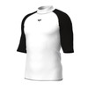 Arena Men's Rash Vest S/S Graphic Top, White-Black, M