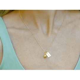 Chelsea Charles Baseball Mom Double Charm Necklace - Gold