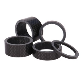 YANRUHFL 5Pcs Bike Carbon Fiber Headset Spacer Bicycle 1-1/8 Inch 20 15 10 5 3 mm, 5 Size