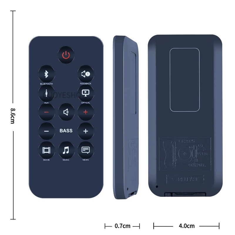 GOUYESHO SB150 Replacement Remote Control for JBL Cinema SoundBar Compatible