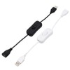 VizGiz 2 Pack USB Switch ON/Off Extension Cable 4 PIN