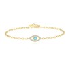 COAI Women's Bracelet 925 Sterling Silver with Evil Eye Pendant