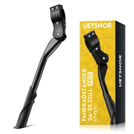 UETSNOR Bicycle Stand 24-29 Inches, Universal Height Adjustable Bicycle Stand, Maximum Load 35 kg, Non-Slip Side Stand Bicycle, Stable Bicycle Stand for Mountain Bike, City Bikes, Road Bike