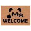 Welcome Doormat Coco Coir Door Mat Gift Welcome Peeking Panda