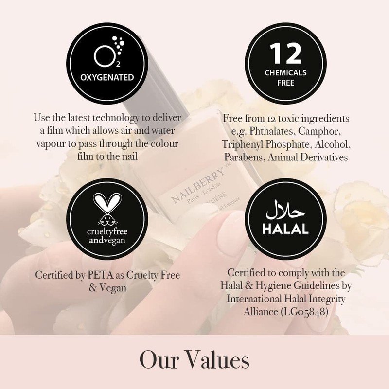 Nailberry L'Oxygéné Oxygenated Nail Lacquer | Elegance, 15 ml |