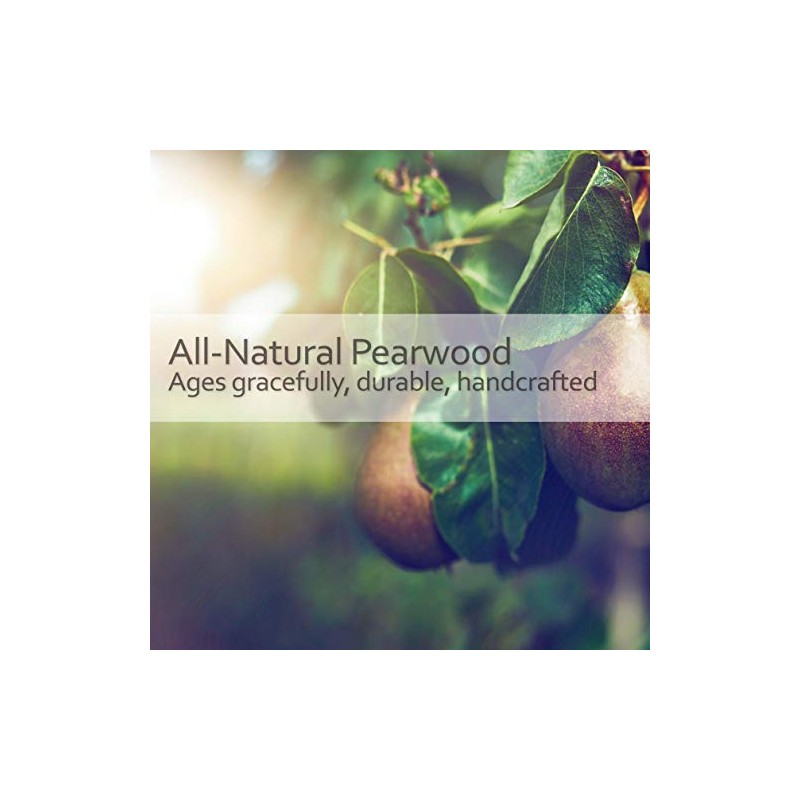 Redecker Natural Pig Bristle/Bronze Wire Clothes Brush with Oiled Pearwood