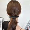Women's Hair Clips Black Spring Clip Shiny Hair Clip Removable