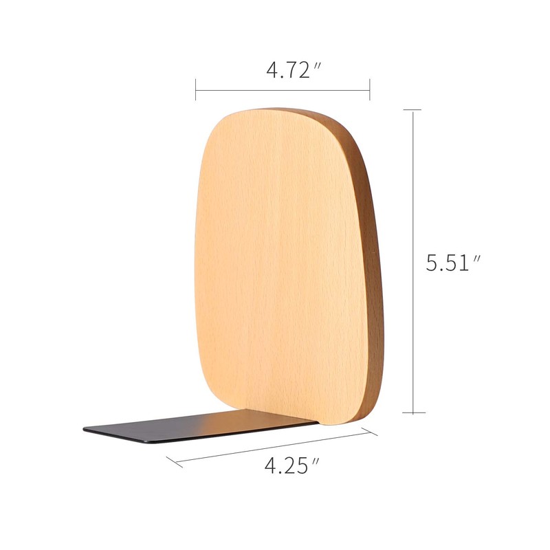 Muso Wood Wood Bookends - Never Fall (Beech) (2 Pair