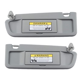 Dasbecan Clear Gray Pair Sun Visor Compatible with Honda Civic 2006-2011 Replaces# 83280-SNA-A01ZC 83230-SNA-A01ZC