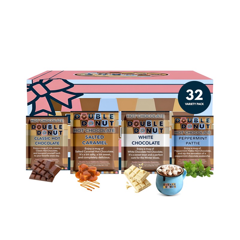 Gourmet Hot Cocoa Mix Variety Pack - 32 Count, Including