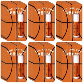 Loopeer Paquete de 35 bálsamos labiales naturales hidratantes a granel, regalos de fiesta, regalo deportivo para equipo, adolescentes, adultos, suministros de decoración de juegos de fiesta de