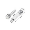 uxcell 4 Pcs M4 Thread Silver Tone Metal Front Rear
