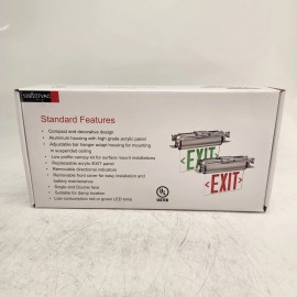 Thomas & Betts EMERGI-LITE PNG6 LED EXIT Sign Edge-Lit Green 120/277Vac | NEW