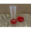 New UNIQUE Tupperware Quick Shake Shaker Blender Bright Red Color