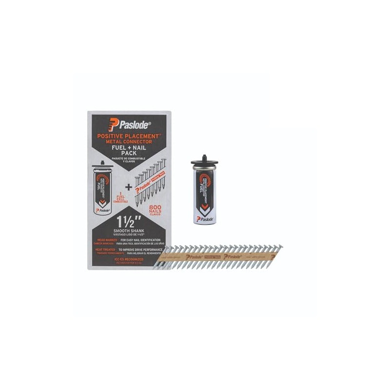 Paslode Positive Placement Metal Connector Fuel & Nail Pack -
