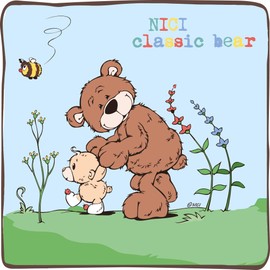 NICI Plush Toy Baby Bear Key Ring 10 cm - Teddy Bear Cuddly Toy Pendant with Keyring for Lanyard, Keychain, Key Holder & Key Chain - Bag Charm - 44471