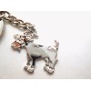 Stainless Steel Silver Plated Goat Keychain