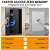 19.7" Tall Biometric Wall Safe Between 16" Studs, Fingerprint &