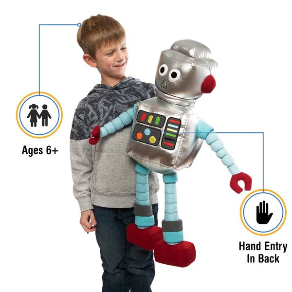 25" Robot, Full Body, Ventriloquist Style Puppet