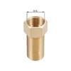 sourcing map Brass Threaded Pipe Fitting G1/2 Male X G1/2