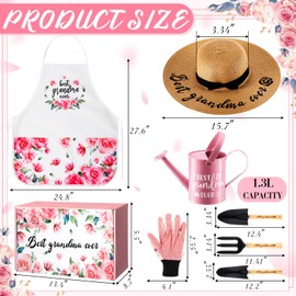 Teenyyou Gardening Gifts for Christmas, Garden Gift for Grandmother, Planting Gift from Grandchildren, Gardening Gifts for Plant Lover, Best Grandma Ever Garden Tool Set Gift