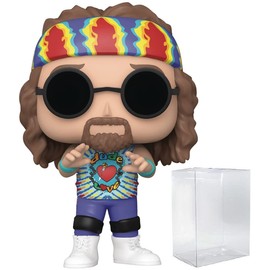 POP WWE: Dude Love Funko Pop! Vinyl Figure (Bundled with Compatible Pop Box Protector Case), Multicolor, 3.75 inches