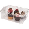 Pioneer Plastics 195C Clear Rectangular Plastic Container, 10.625" W x
