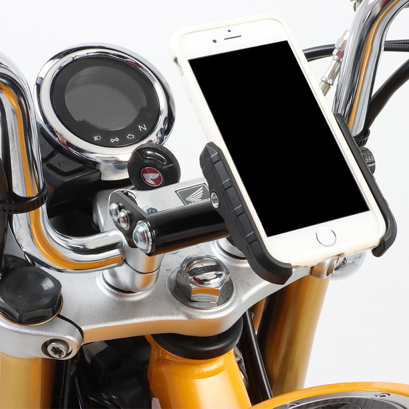 HRuizqバイク用マルチバーホルダーに適用 モンキーCT125ハンターカブ(JA55/JA65) 125(JB02/JB03/JB05) ダックス125(JB04/JB06) (赤)